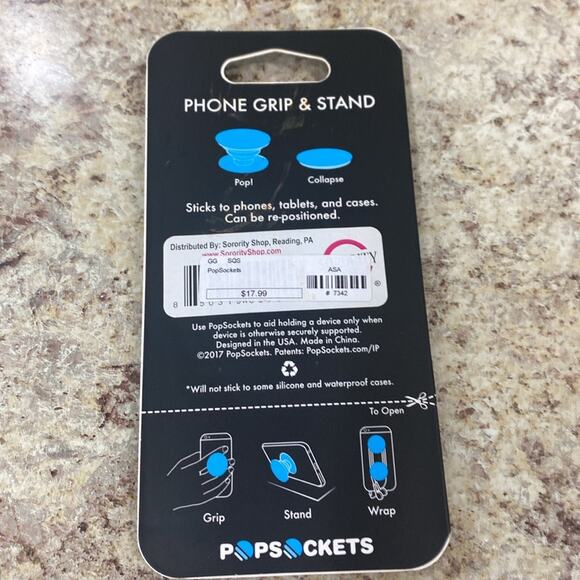 Alpha Sigma Alpha diamond pop socket - Picture 2 of 3